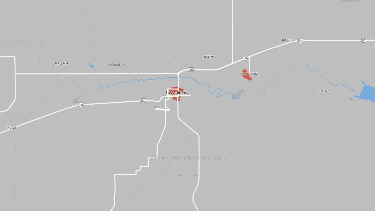 Transit Grade map of Las Animas, CO