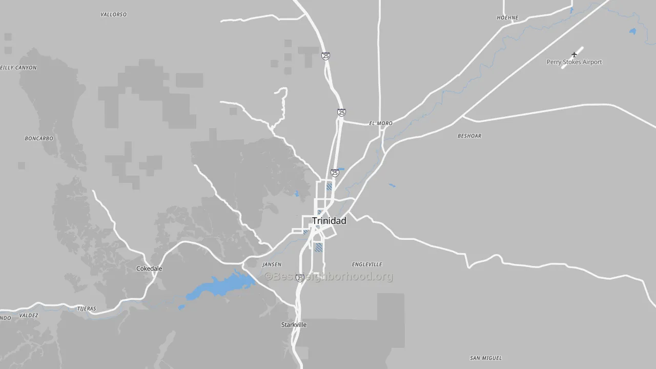Transit Grade map of Las Animas County, CO