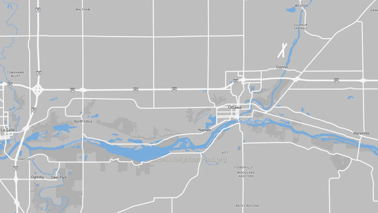 Transit Grade map of LaSalle County, IL