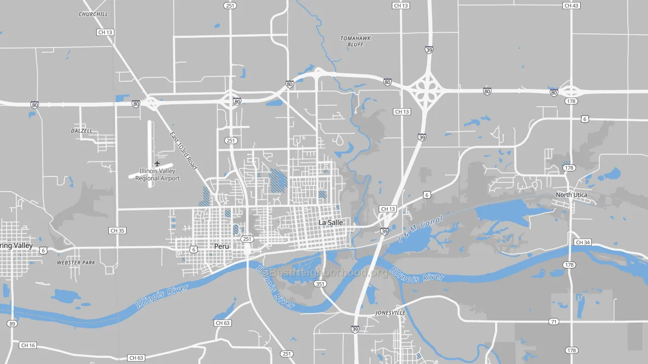 Transit Grade map of Lasalle, IL