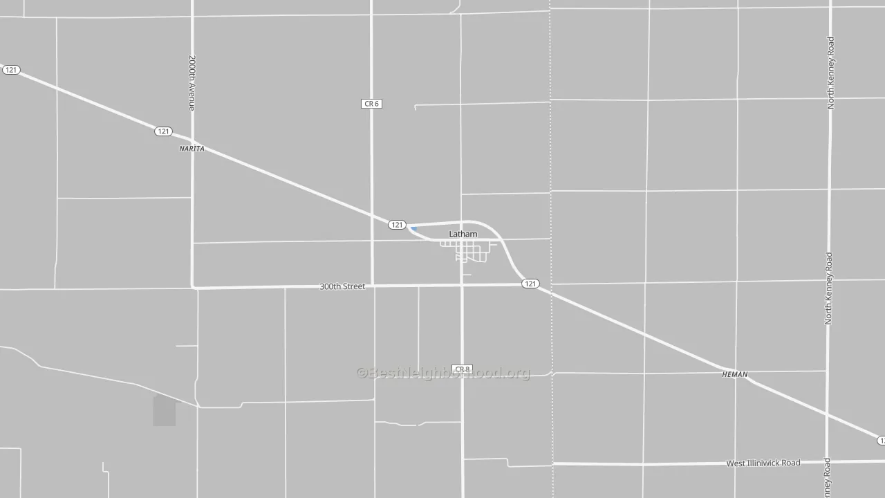 Transit Grade map of Latham, IL