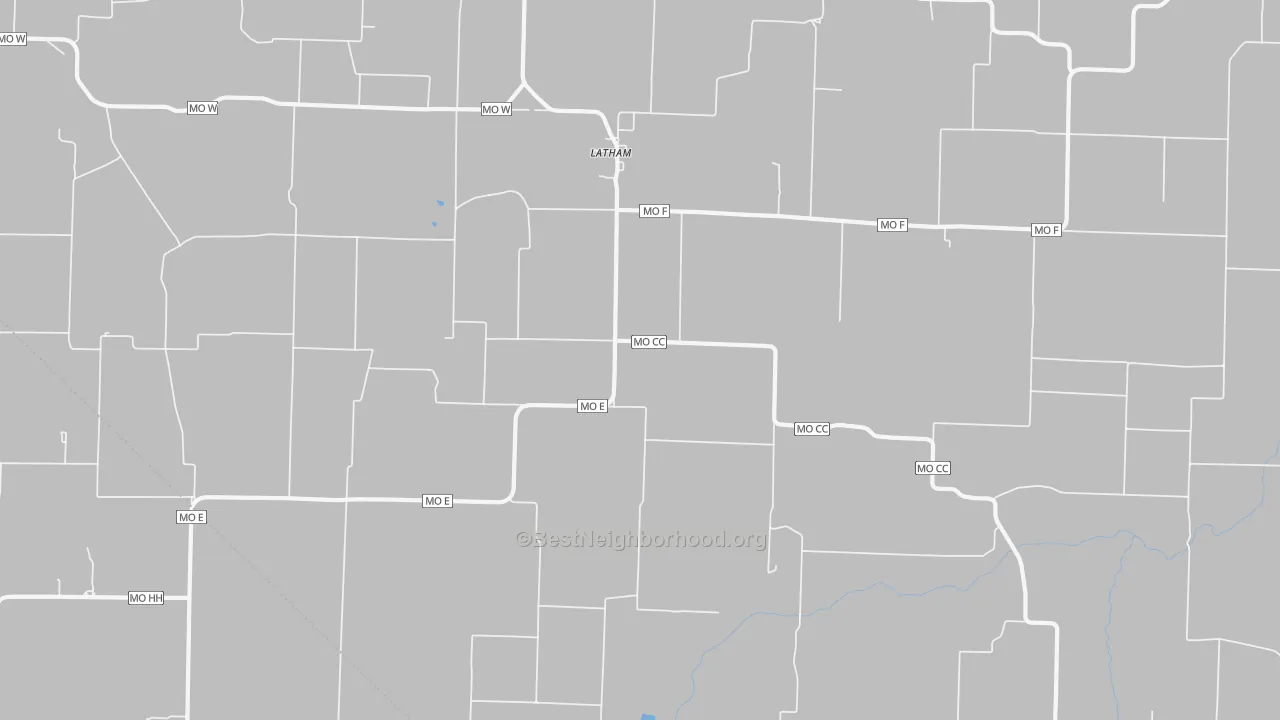 Transit Grade map of Latham, MO