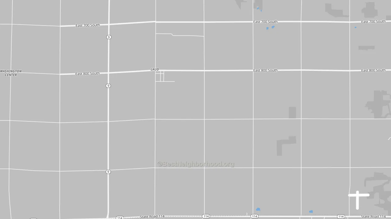 Transit Grade map of Laud, IN