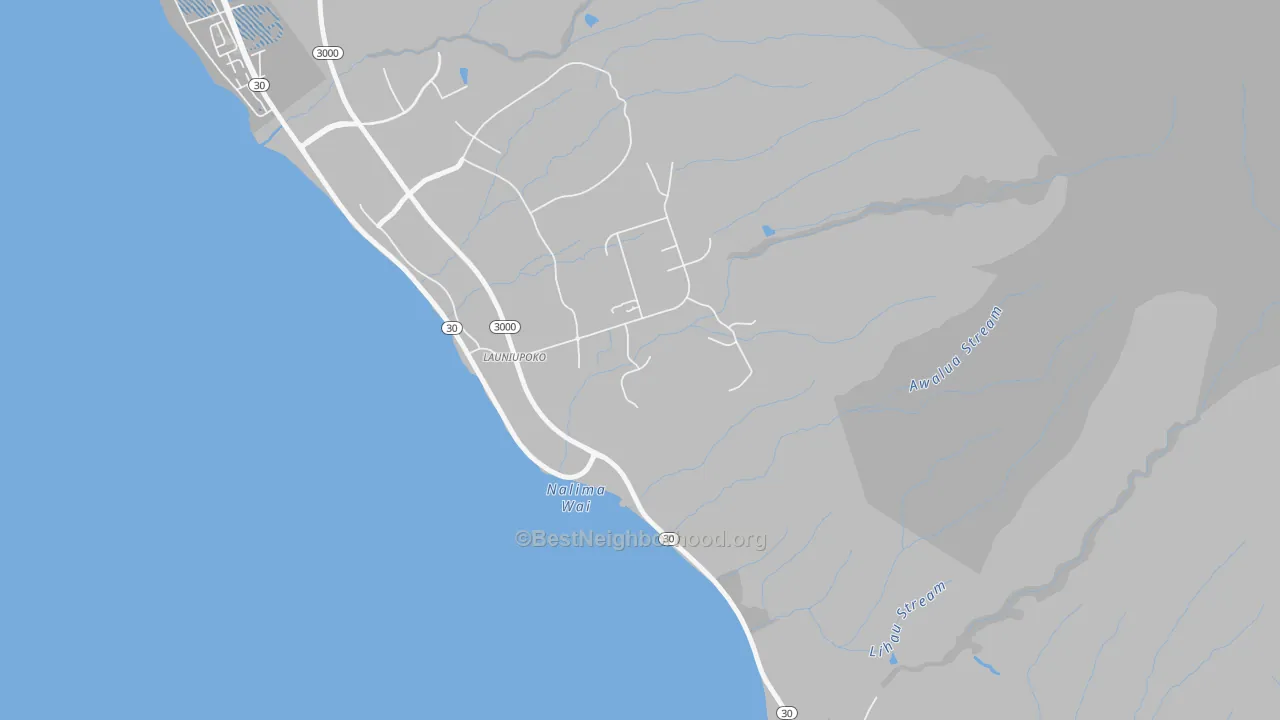 Transit Grade map of Launiupoko, HI
