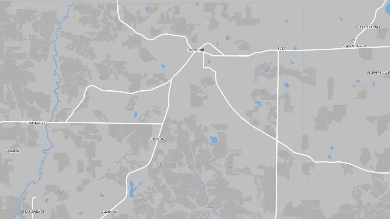 Transit Grade map of Laurel Hill, FL