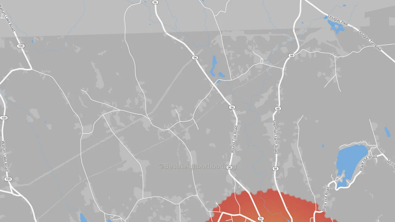 Transit Grade map of Laurel Hill, RI
