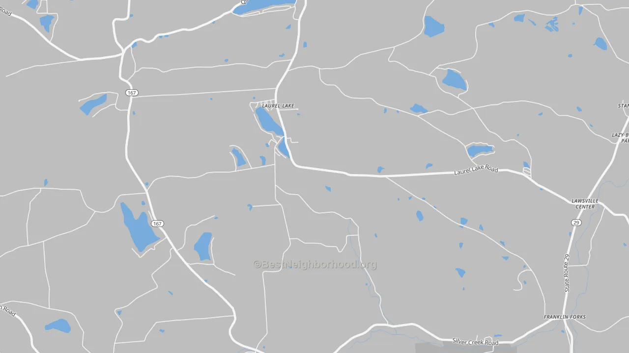 Transit Grade map of Laurel Lake, PA