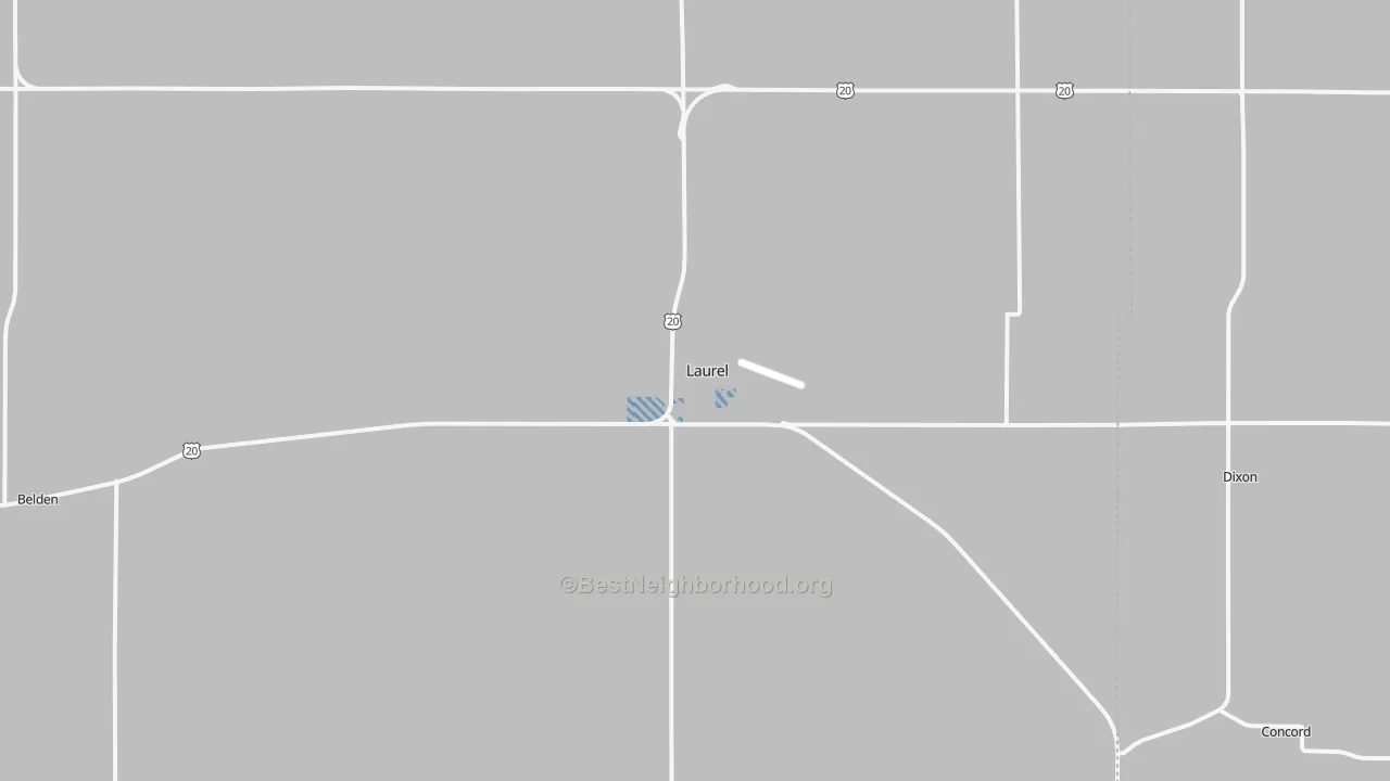 Transit Grade map of Laurel, NE