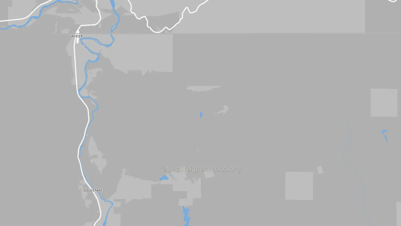 Transit Grade map of Laurier, WA