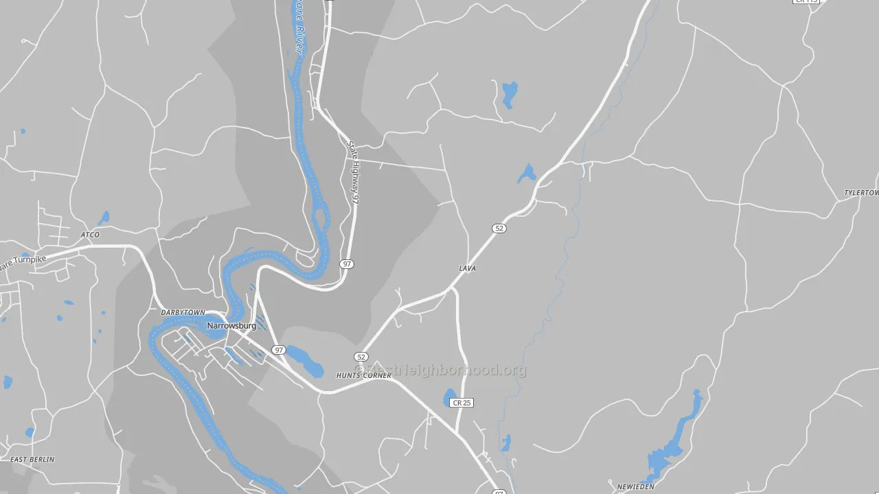 Transit Grade map of Lava, NY