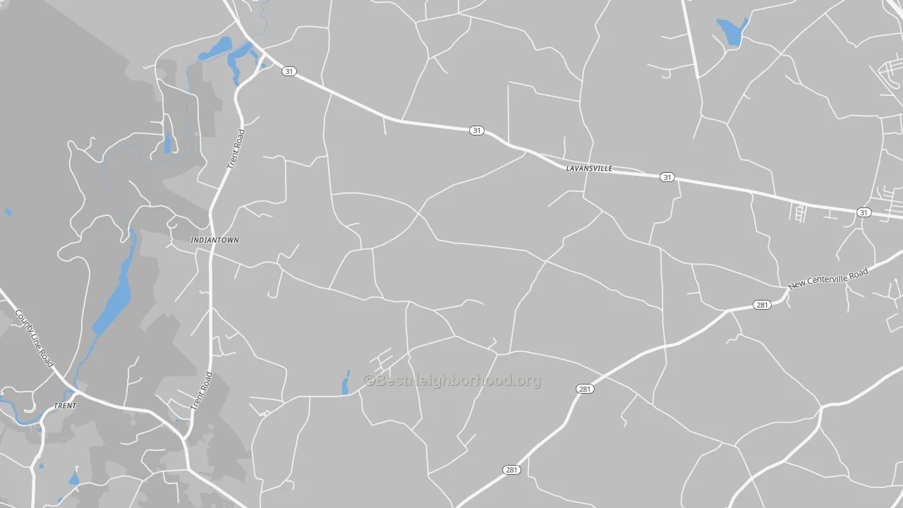 Transit Grade map of Lavansville, PA