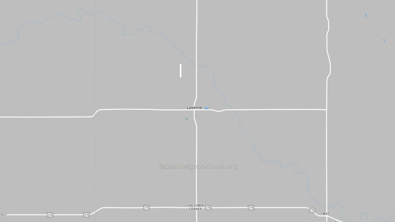 Transit Grade map of Laverne, OK