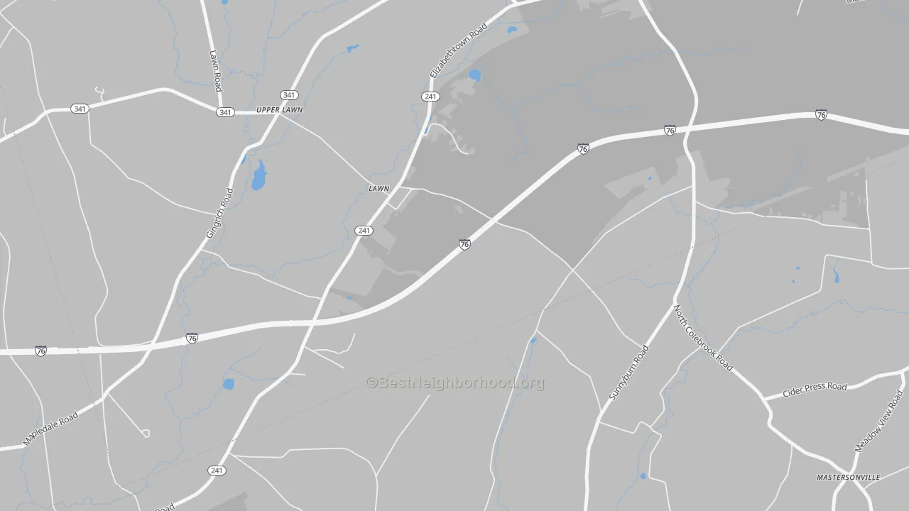 Transit Grade map of Lawn, PA