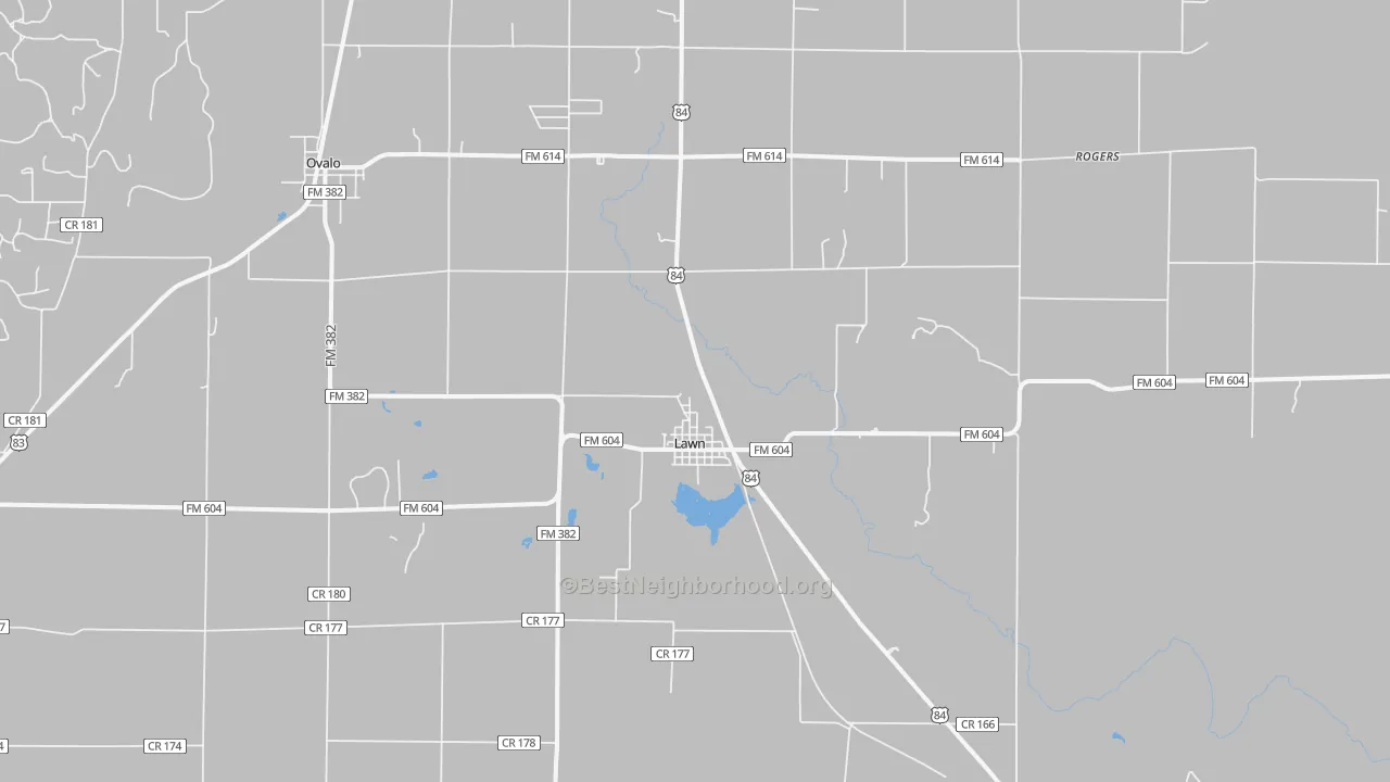Transit Grade map of Lawn, TX