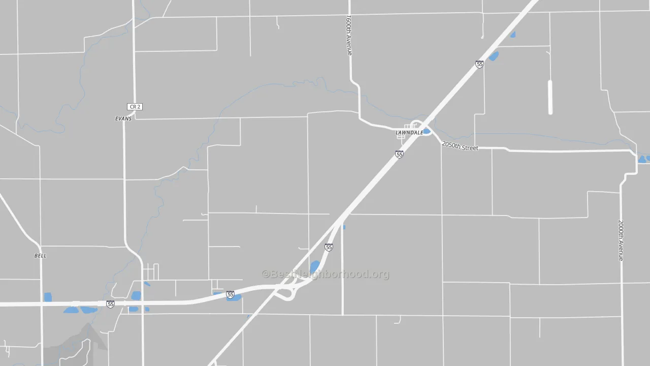 Transit Grade map of Lawndale, IL