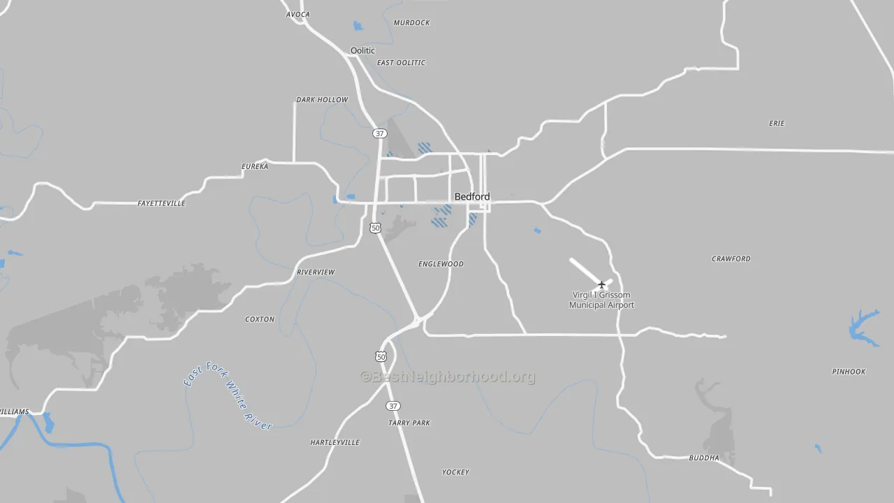 Transit Grade map of Lawrence County, IN