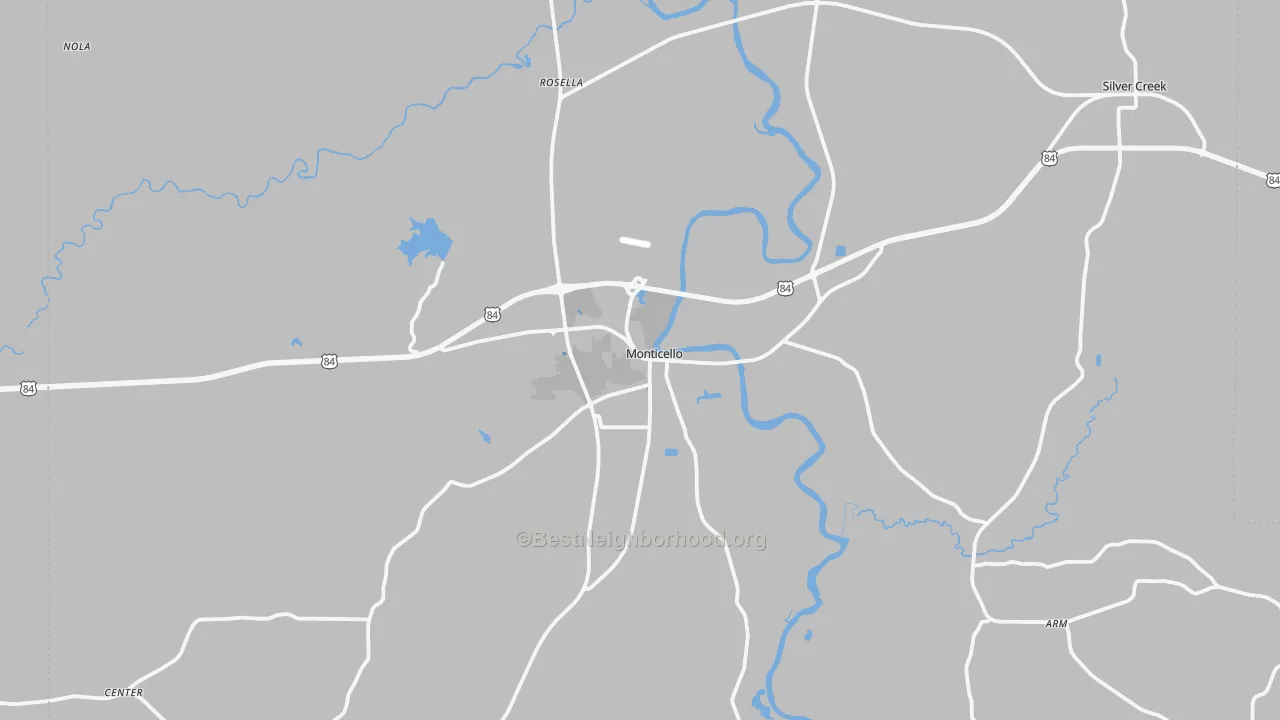 Transit Grade map of Lawrence County, MS