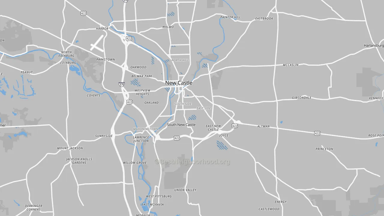 Transit Grade map of Lawrence County, PA