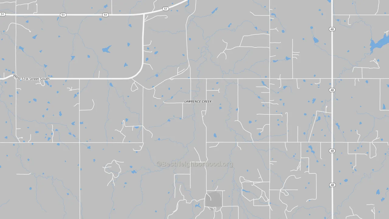 Transit Grade map of Lawrence Creek, OK