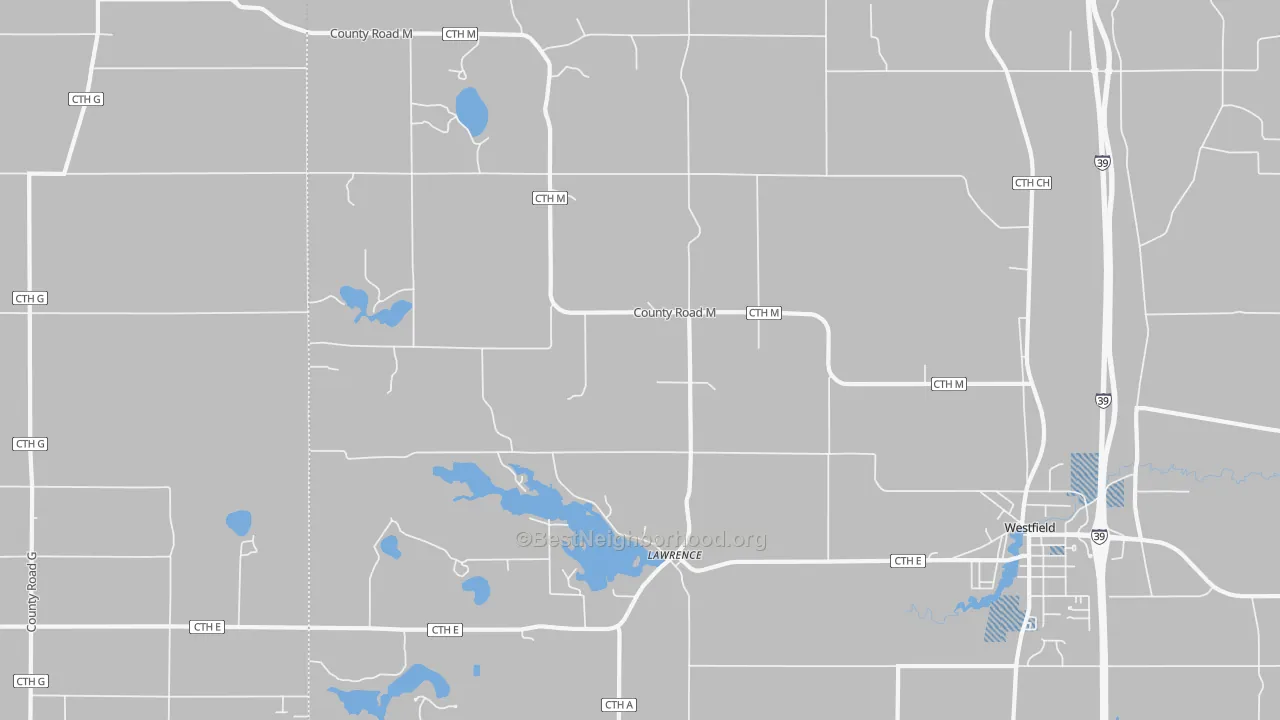 Transit Grade map of Lawrence, WI