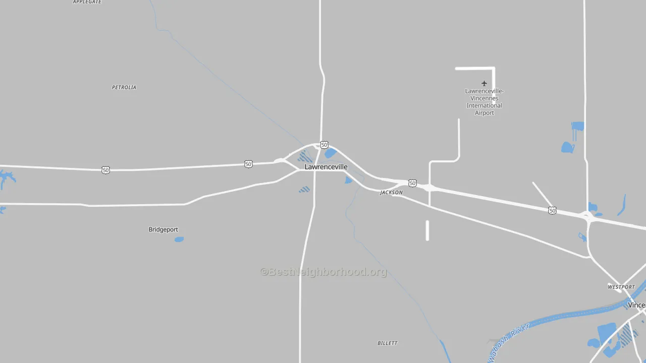 Transit Grade map of Lawrenceville, IL