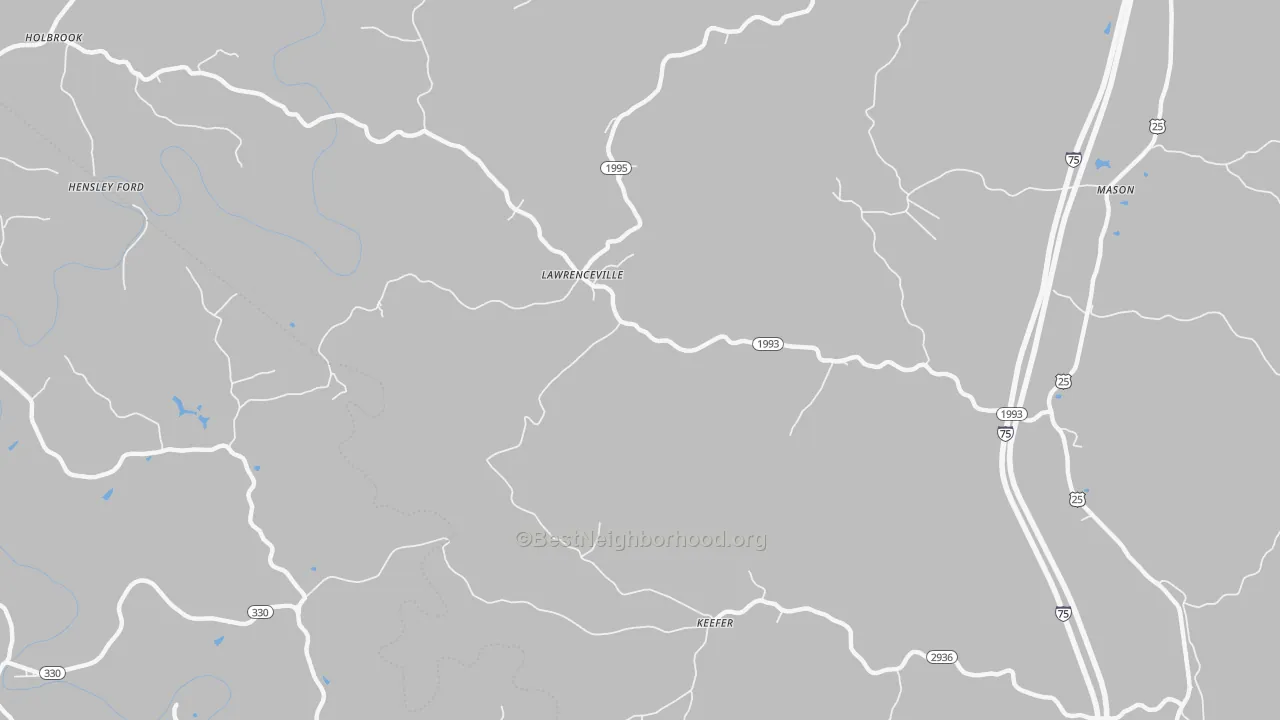 Transit Grade map of Lawrenceville, KY