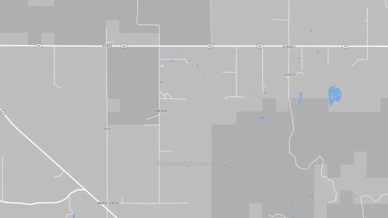Transit Grade map of Lawson, MI