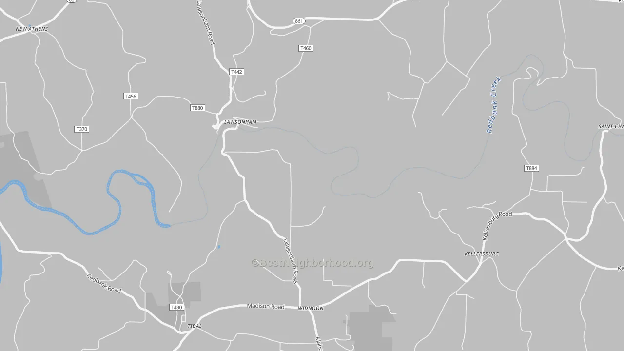 Transit Grade map of Lawsonham, PA