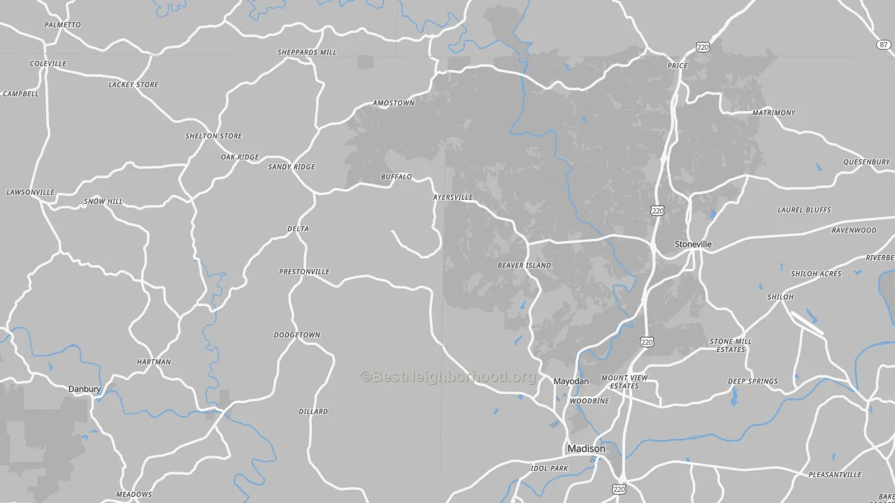 Transit Grade map of Lawsonville, NC