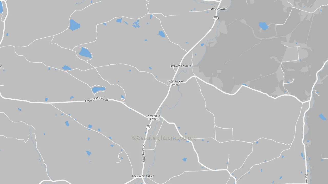 Transit Grade map of Lawsville Center, PA
