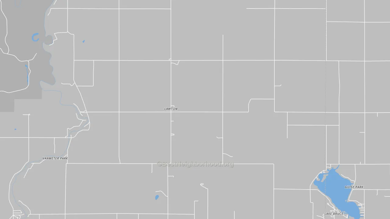 Transit Grade map of Lawton, IN