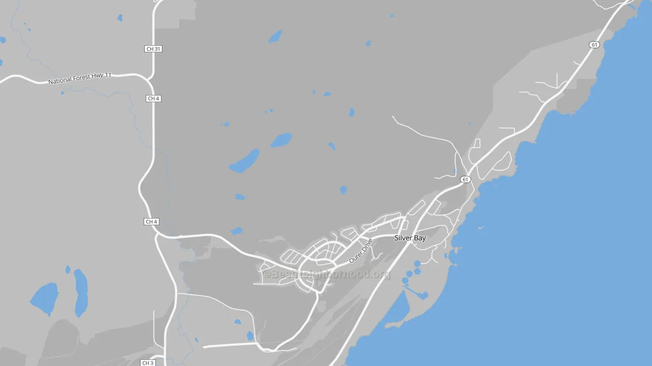 Transit Grade map of Lax Lake, MN