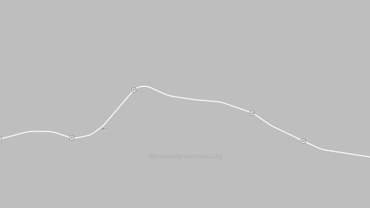Transit Grade map of Lay, CO