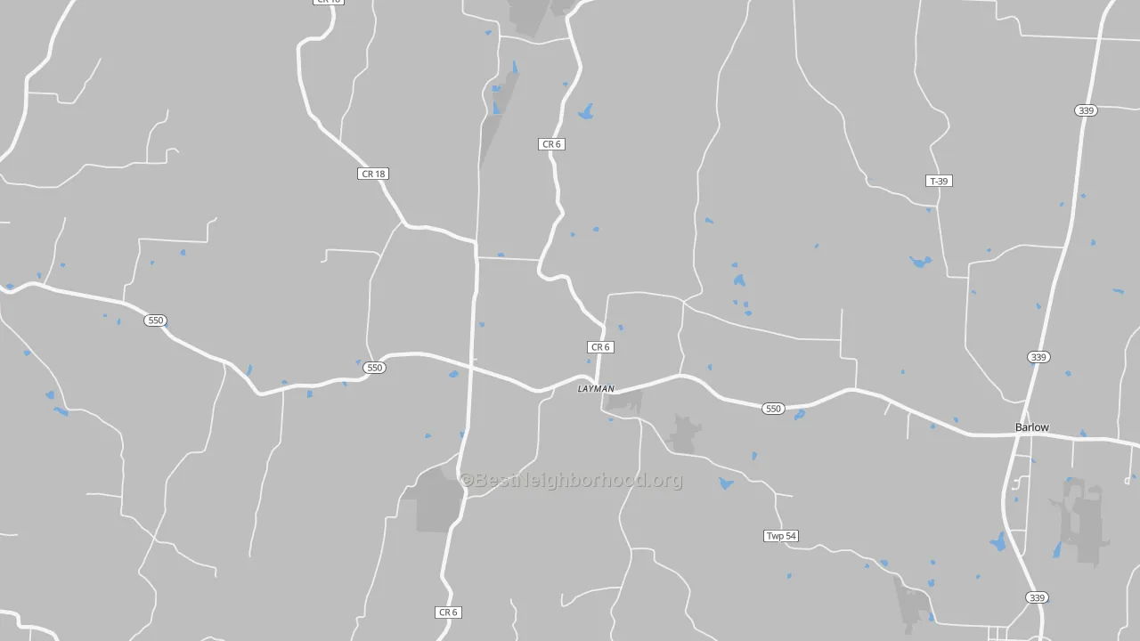 Transit Grade map of Layman, OH