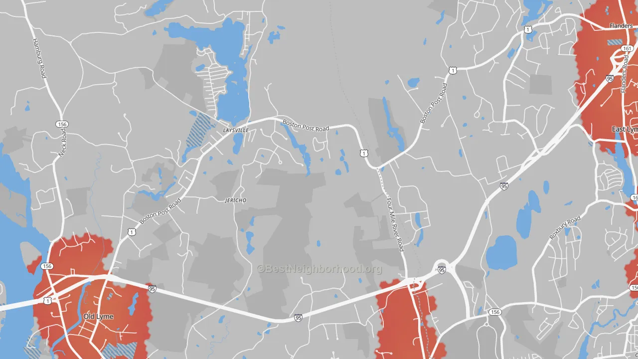 Transit Grade map of Laysville, CT