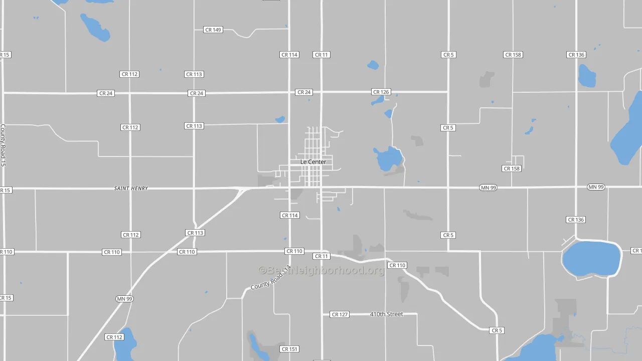 Transit Grade map of Le Center, MN