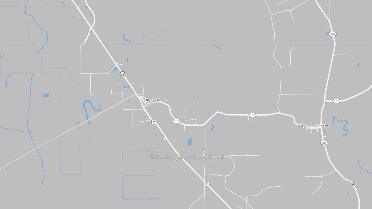Transit Grade map of Le Moyen, LA