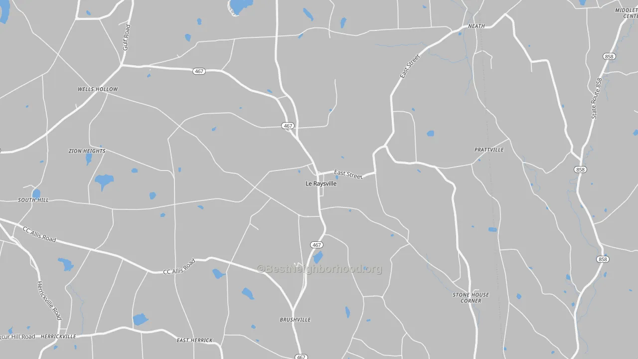 Transit Grade map of Le Raysville, PA