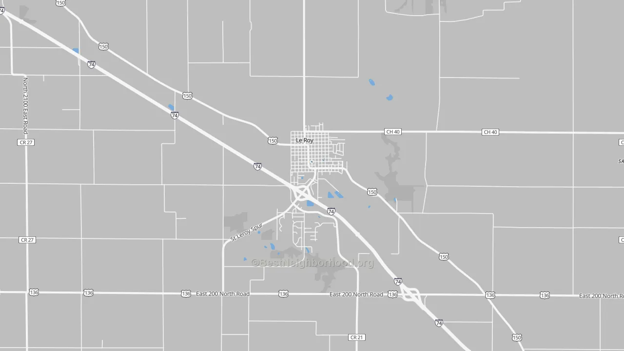 Transit Grade map of Le Roy, IL