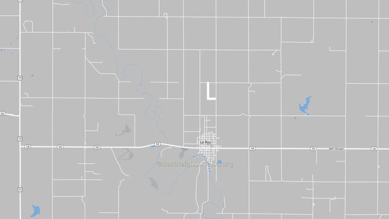 Transit Grade map of Le Roy, KS