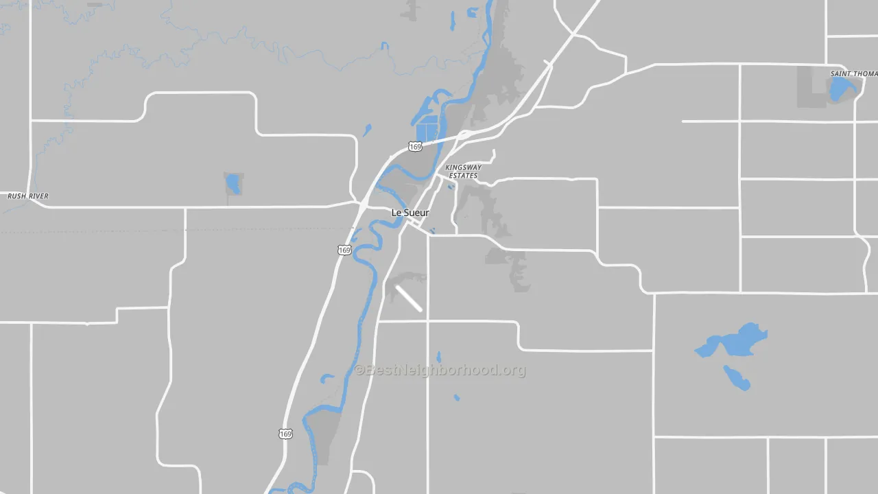 Transit Grade map of Le Sueur, MN