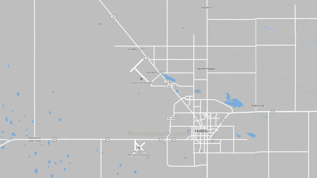 Transit Grade map of Lea County, NM