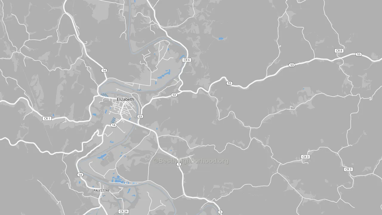 Transit Grade map of Leachtown, WV