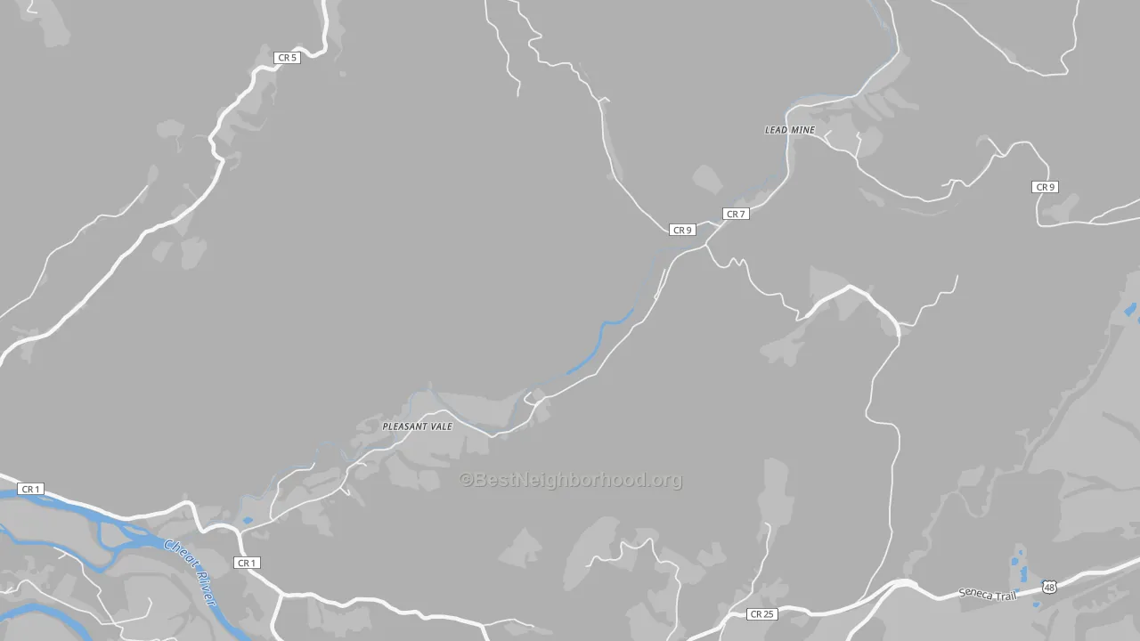 Transit Grade map of Lead Mine, WV