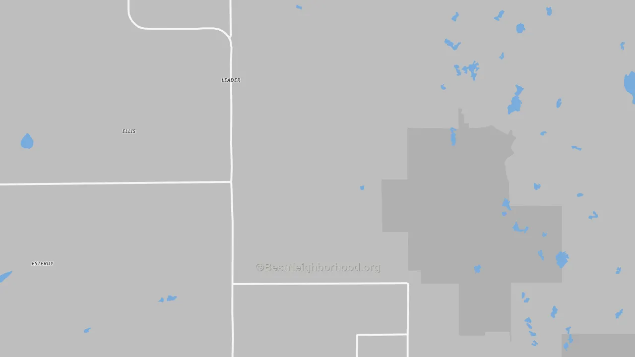 Transit Grade map of Leader, MN