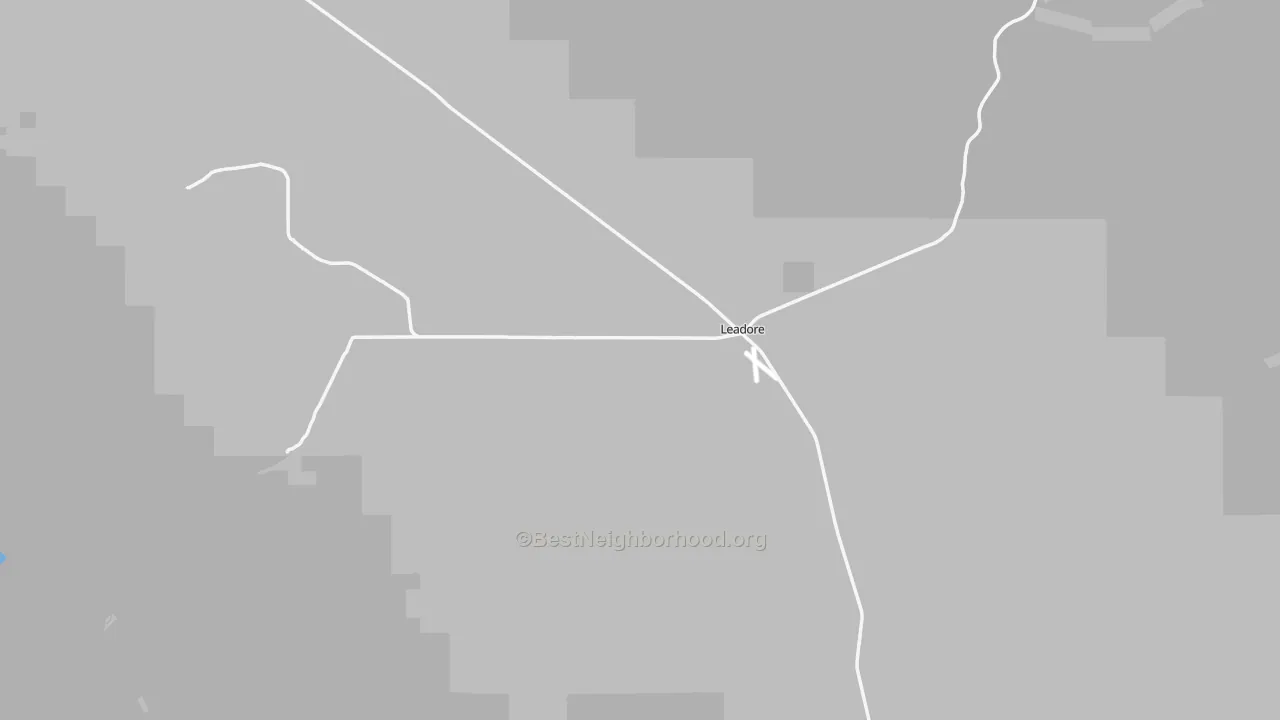 Transit Grade map of Leadore, ID