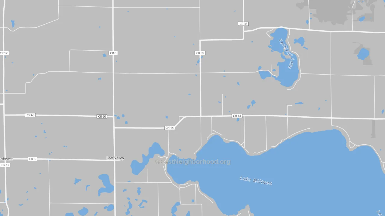 Transit Grade map of Leaf Valley, MN