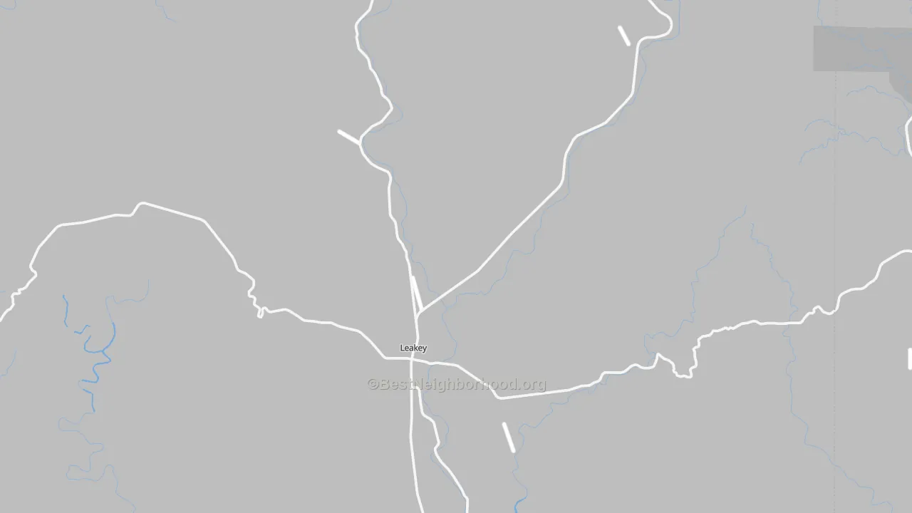 Transit Grade map of Leakey, TX