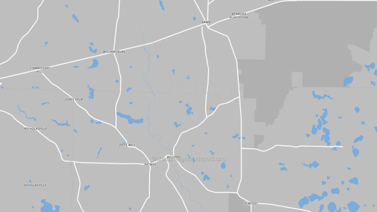 Transit Grade map of Leary, GA