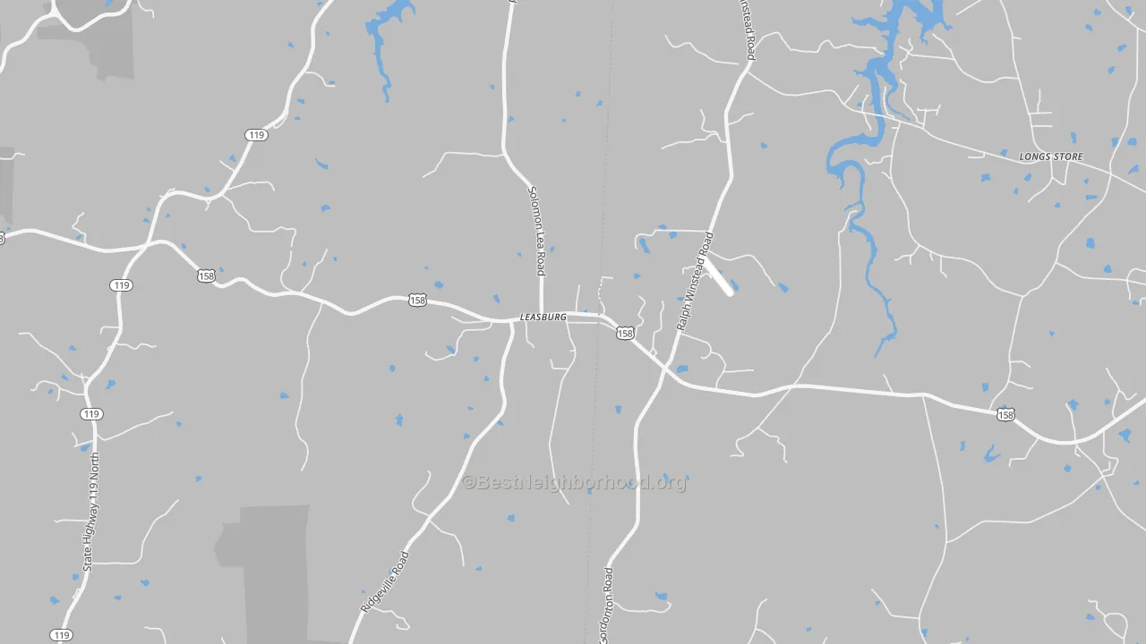 Transit Grade map of Leasburg, NC